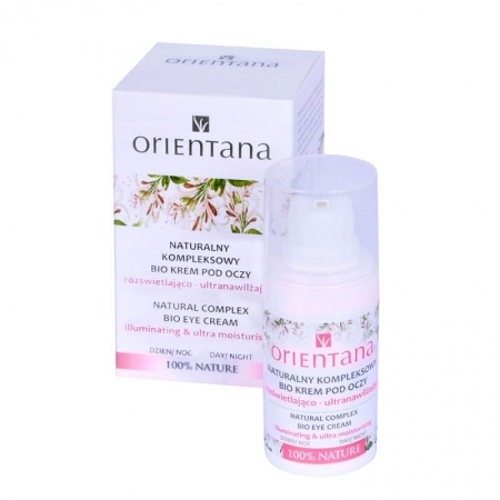 ORIENTANA Naturalny Kompleksowy BIO KREM POD OCZY rozświetlająco – ultranawilżający 15ml